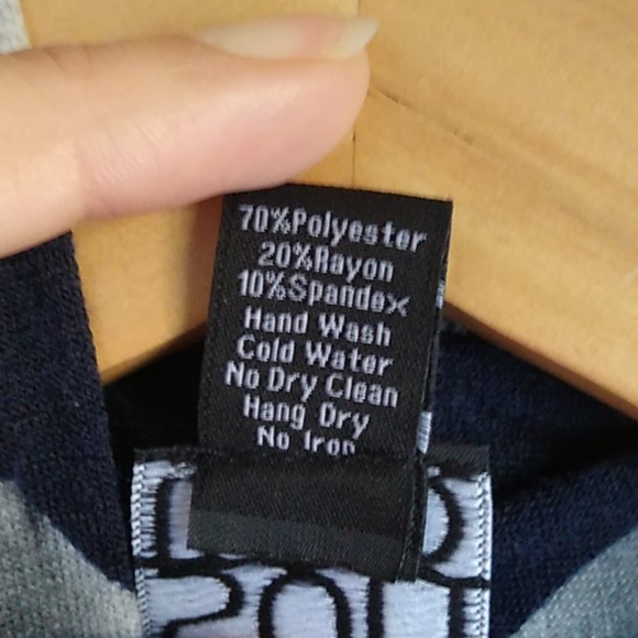 Clara Sun Woo Floral Blue LS Career Blouse Size M - Picture 6 of 7